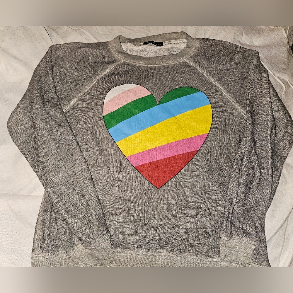 Wildfox Sweatshirt Xs Rainbow Heart Pre-owned